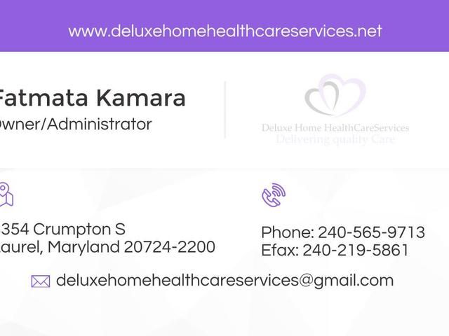 DELUXE HOME HEALTH CARE SERVICES, LLC - Homecare photo in LAUREL, MD