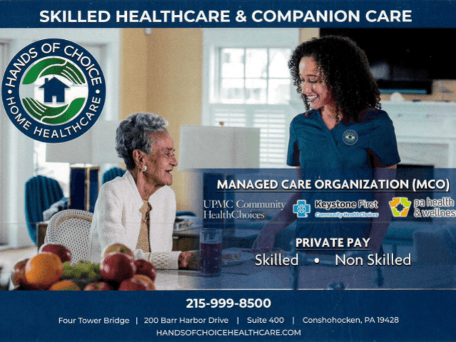 HANDS OF CHOICE HOME HEALTHCARE home care agency in Conshohocken, PA
