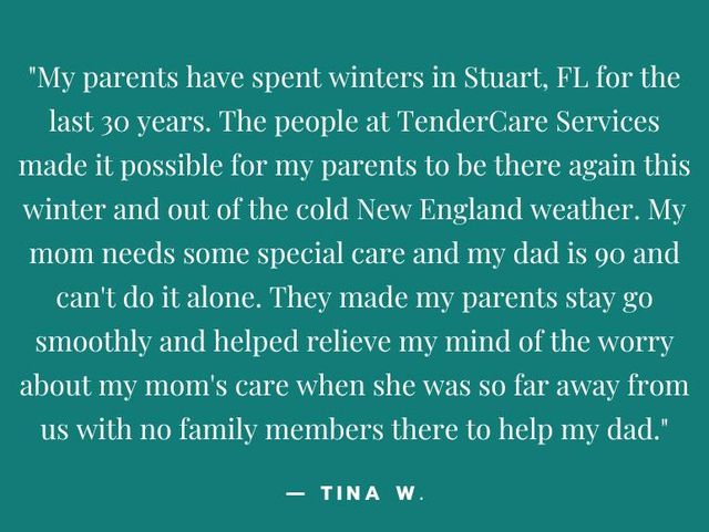 TENDERCARE SERVICES home care agency in Stuart, FL