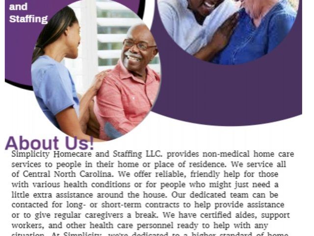 Simplicity Homecare and Staffing - Homecare photo in Lillington, NC
