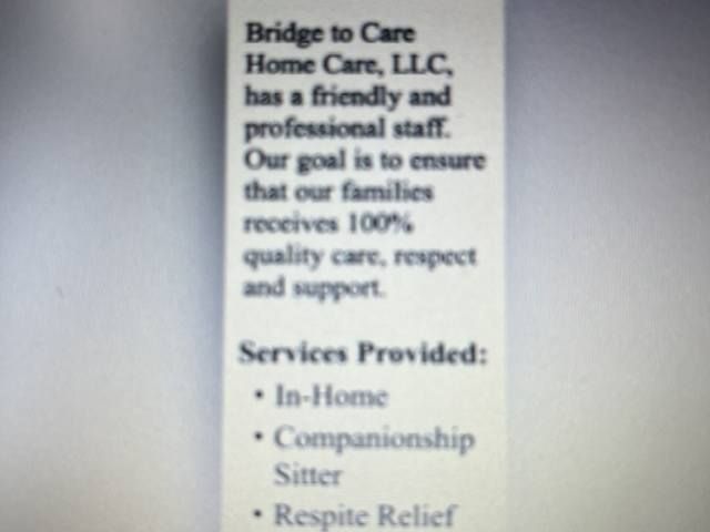 Bridge to Care Home Care