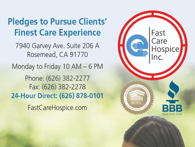 Fast Care Hospice home care agency in Rosemead, CA