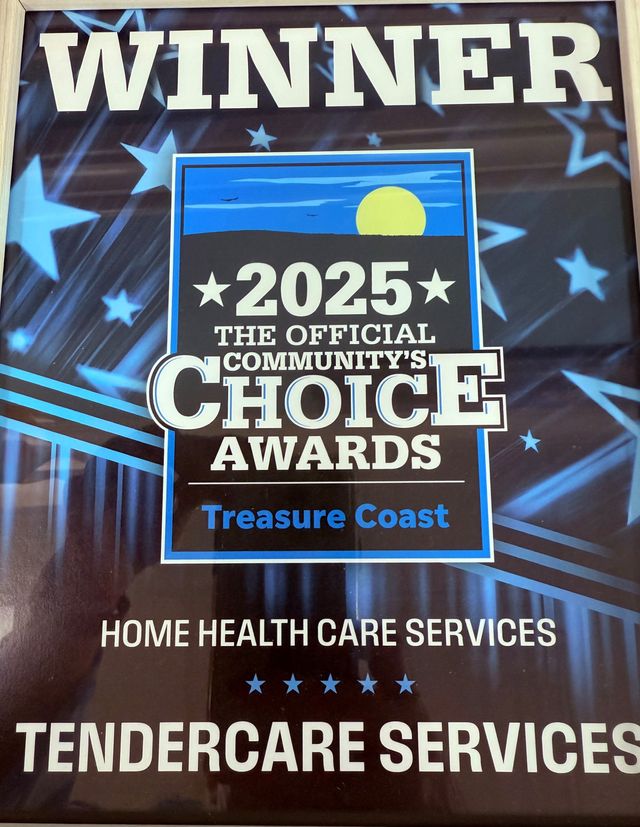 TENDERCARE SERVICES award certificate