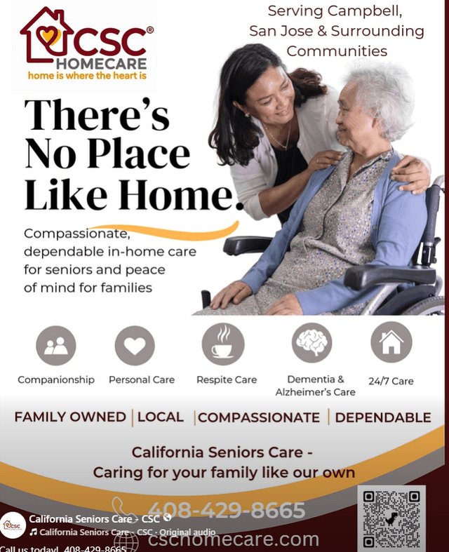 CALIFORNIA SENIORS CARE home care agency in Campbell, CA