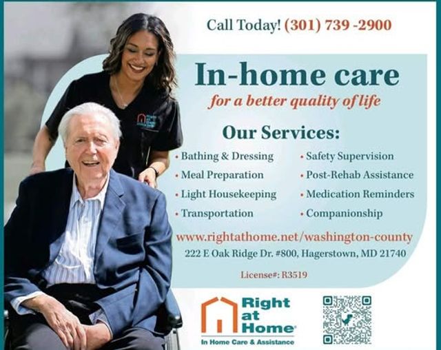 Right at Home home care agency in Hagerstown, MD