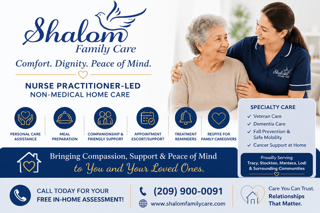 SHALOM FAMILY CARE LLC home care agency in Tracy, CA