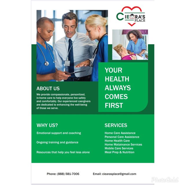 CIEARA'S PLACE - Homecare photo in Orangeburg, SC