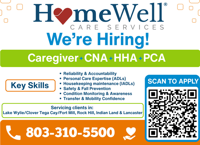 HomeWell Care Services home care agency in Fort Mill, SC