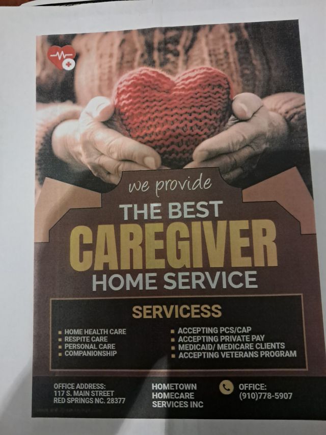 Hometown Homecare Services Inc home care agency in Red Springs, NC