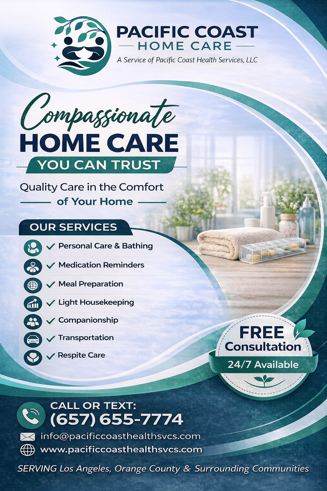 Pacific Coast Health Services, LLC home care agency in Anaheim, CA