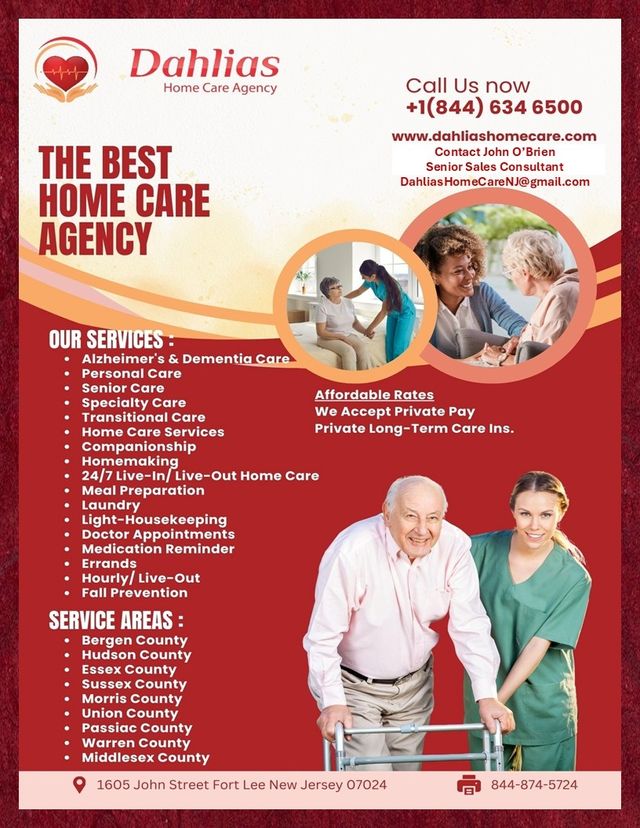 Dahlias Home Care Agency, LLC home care agency in Fort Lee, NJ