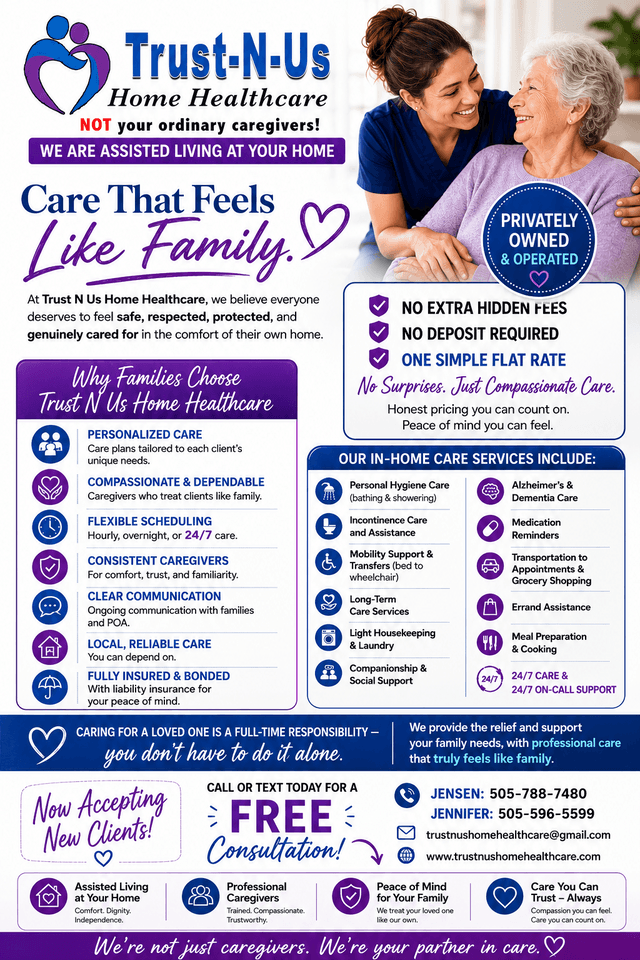 Trust N Us Home Healthcare home care agency in Albuquerque, NM