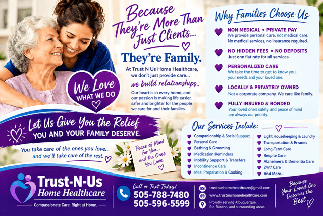 Trust N Us Home Healthcare home care agency in Albuquerque, NM