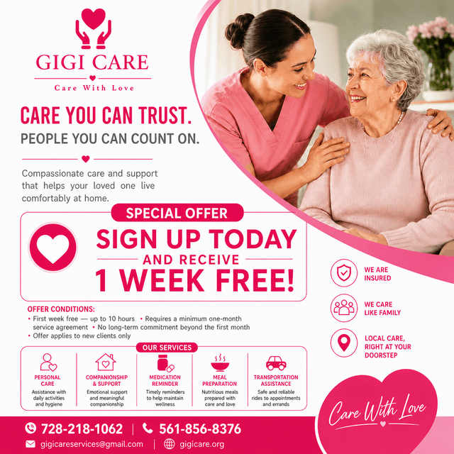 GIGI CARE home care agency in Bethlehem, GA