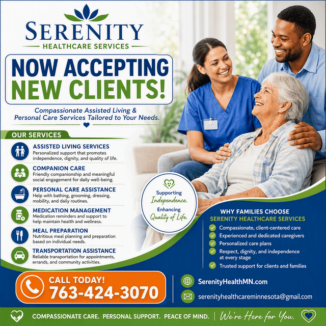 Serenity Healthcare Services Assisted Living Home in Brooklyn Park, MN