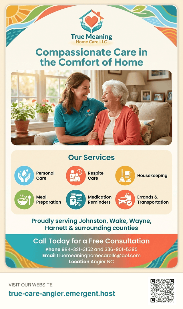 True Meaning Home Care LLC home care agency in Angier, NC