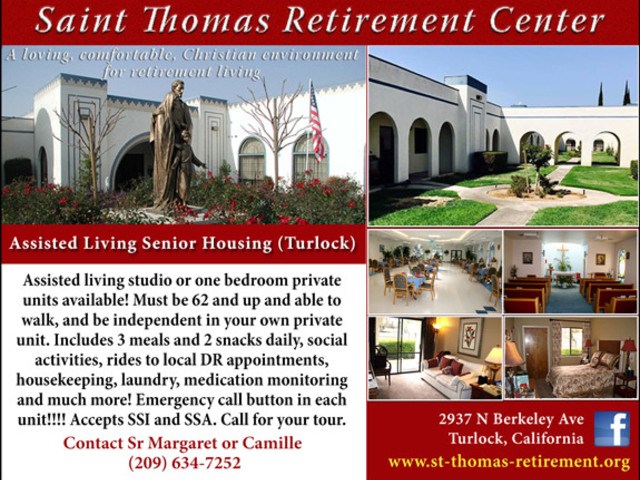 ST. THOMAS RETIREMENT CENTER Residential Care Elderly in Turlock, CA