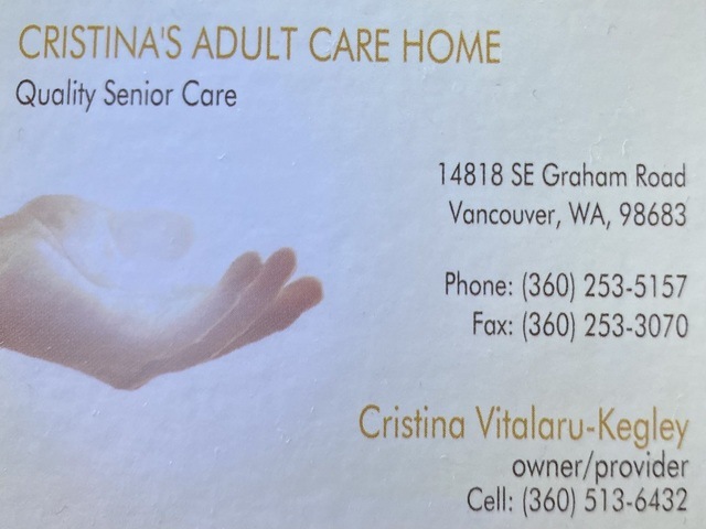 CRISTINAS ADULT CARE HOME Adult Family Home in Vancouver, WA