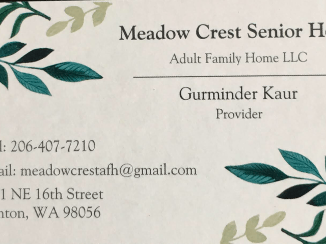 Meadow Crest Senior Home LLC Adult Family Home: Non-medicaid in Renton, WA