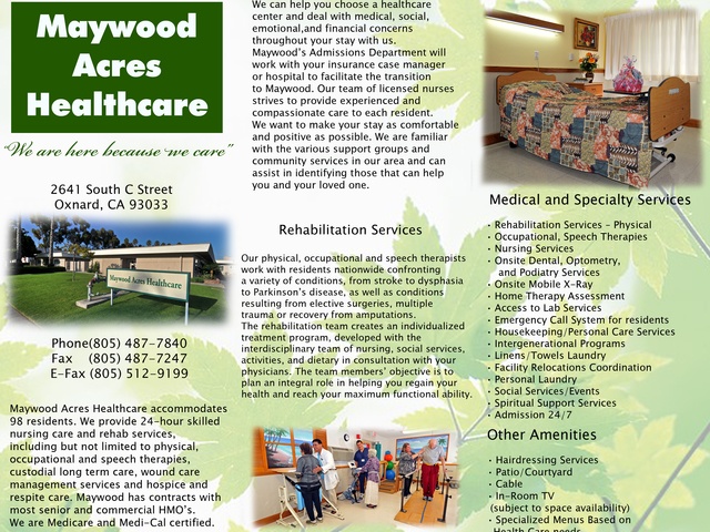 MAYWOOD ACRES HEALTHCARE home care agency in Oxnard, CA