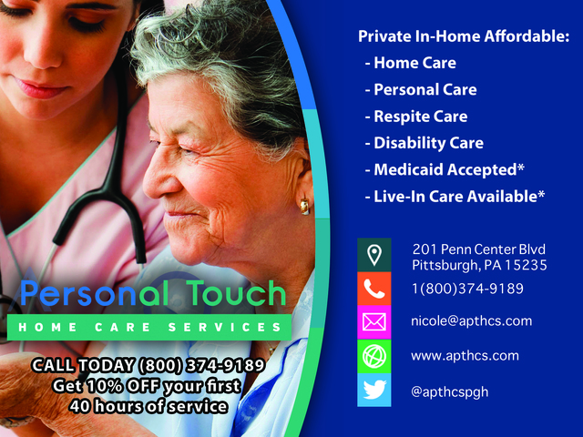 A PERSONAL TOUCH HOME CARE SERVICES, LLC home care agency in Pittsburgh, PA