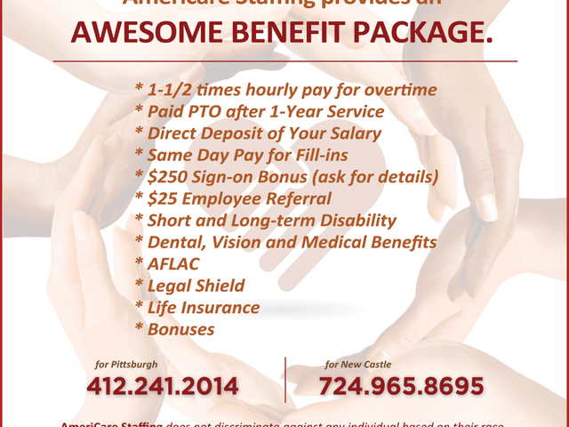 AMERICARE STAFFING OF WESTERN PENNSYLVANIA home care agency in Pittsburgh, PA