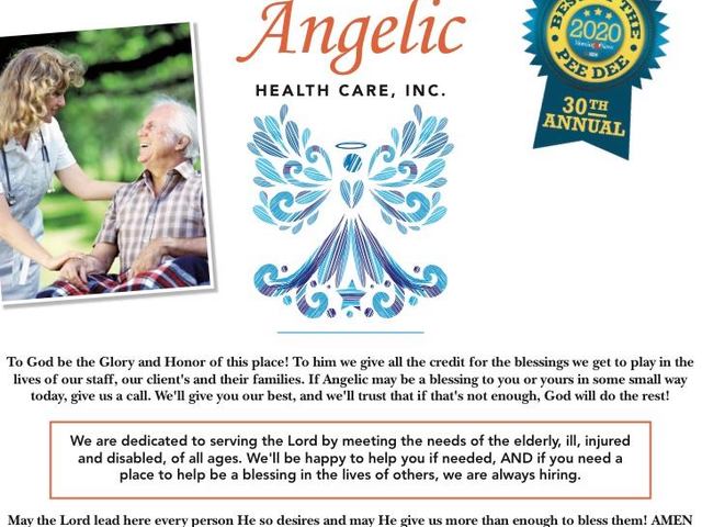 ANGELIC HEALTH CARE INC home care agency in Florence, SC