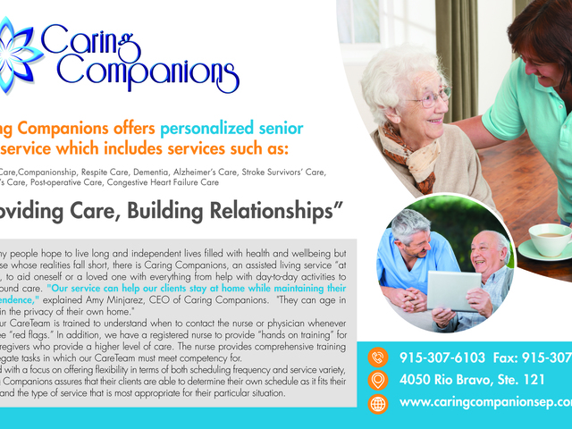 Caring Companions home care agency in El Paso, TX