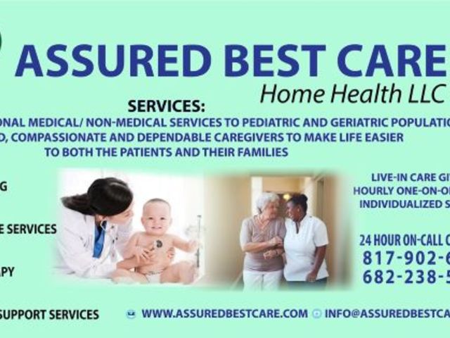 Assured Best Care Home Health LLC home care agency in Arlington, TX
