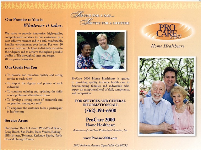 ProCare 2000 home care agency in Signal Hill, CA