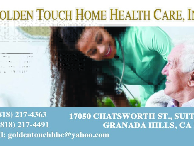 GOLDEN TOUCH HOME HEALTH CARE, INC home care agency in Granada Hills, CA