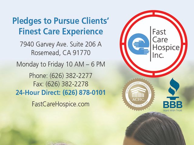Fast Care Hospice home care agency in Rosemead, CA